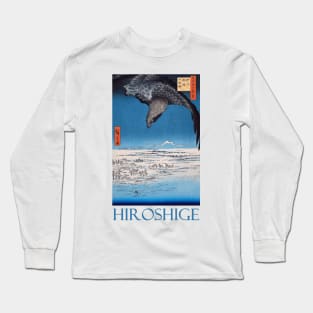 Eagle Over the 100,000 Acre Plain at Susaki by Utagawa Hiroshige Long Sleeve T-Shirt